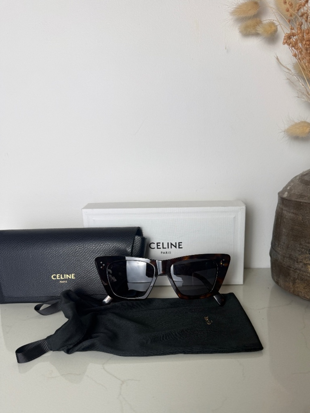 Celine Dark Havana CL40187I Cat Eye Sunglasses S187